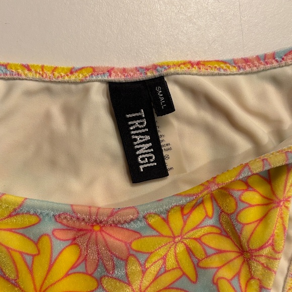 Triangl Swimwear Daisy Bikini - Pastel Pink and Yellow - Picture 3 of 7
